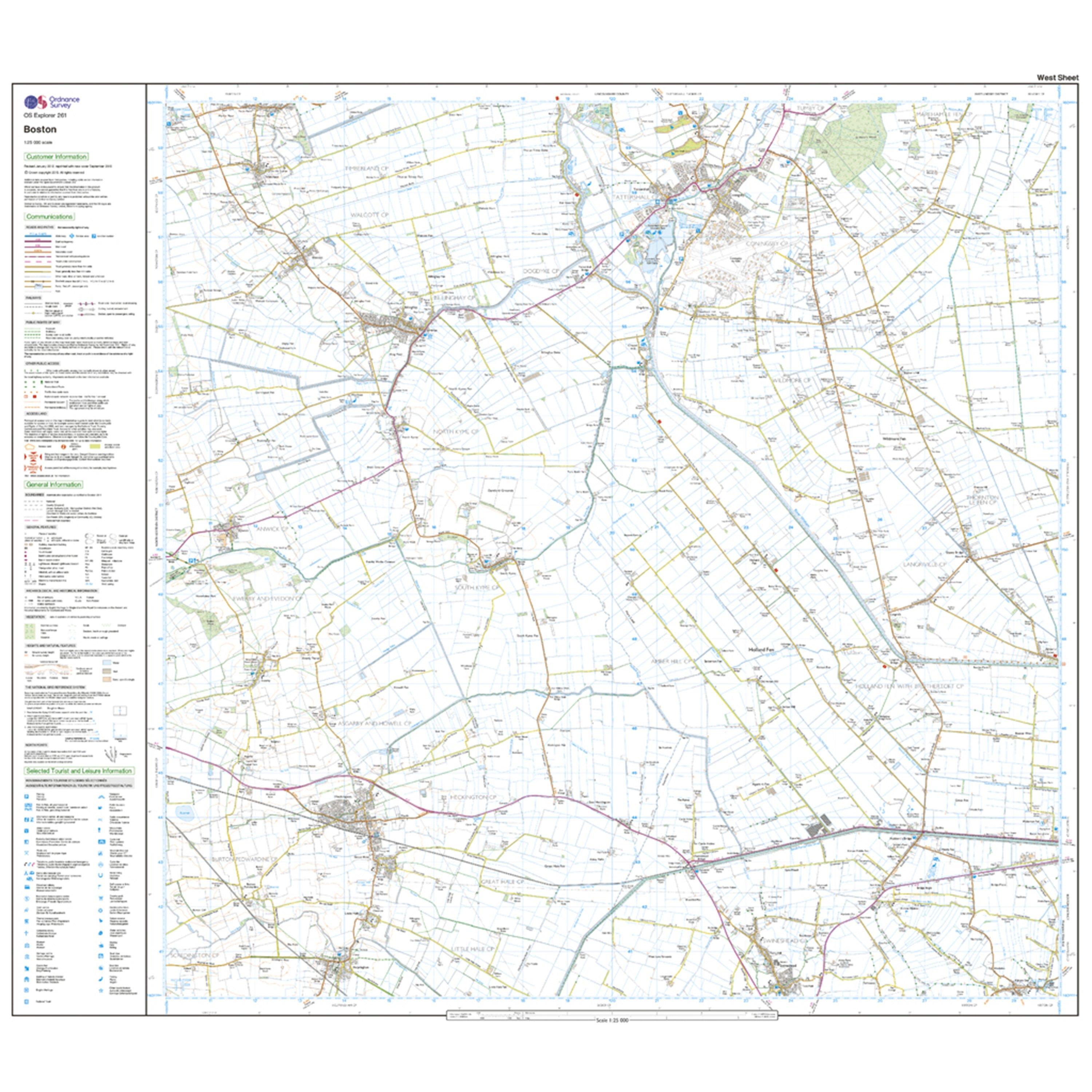 Explorer 261 Boston Map With Digital Version