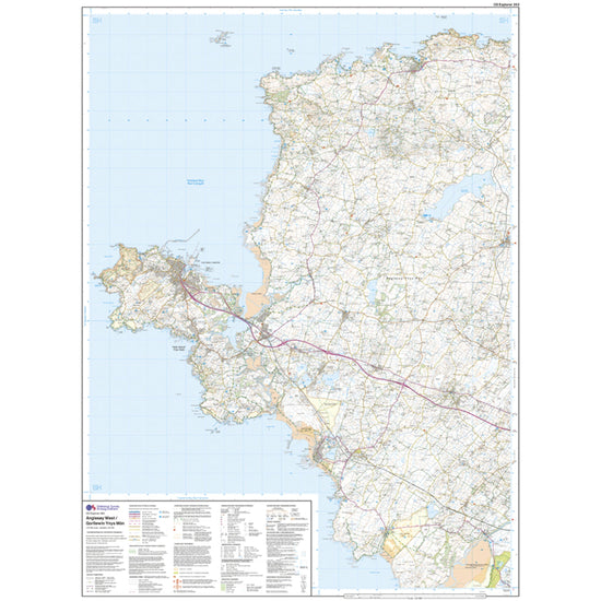 Explorer 262 Anglesey West Map With Digital Version