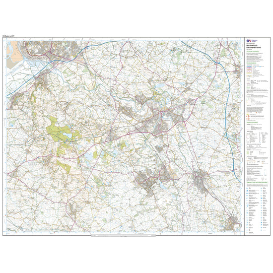 Explorer 267 Northwich & Delamere Forest Map With Digital Version