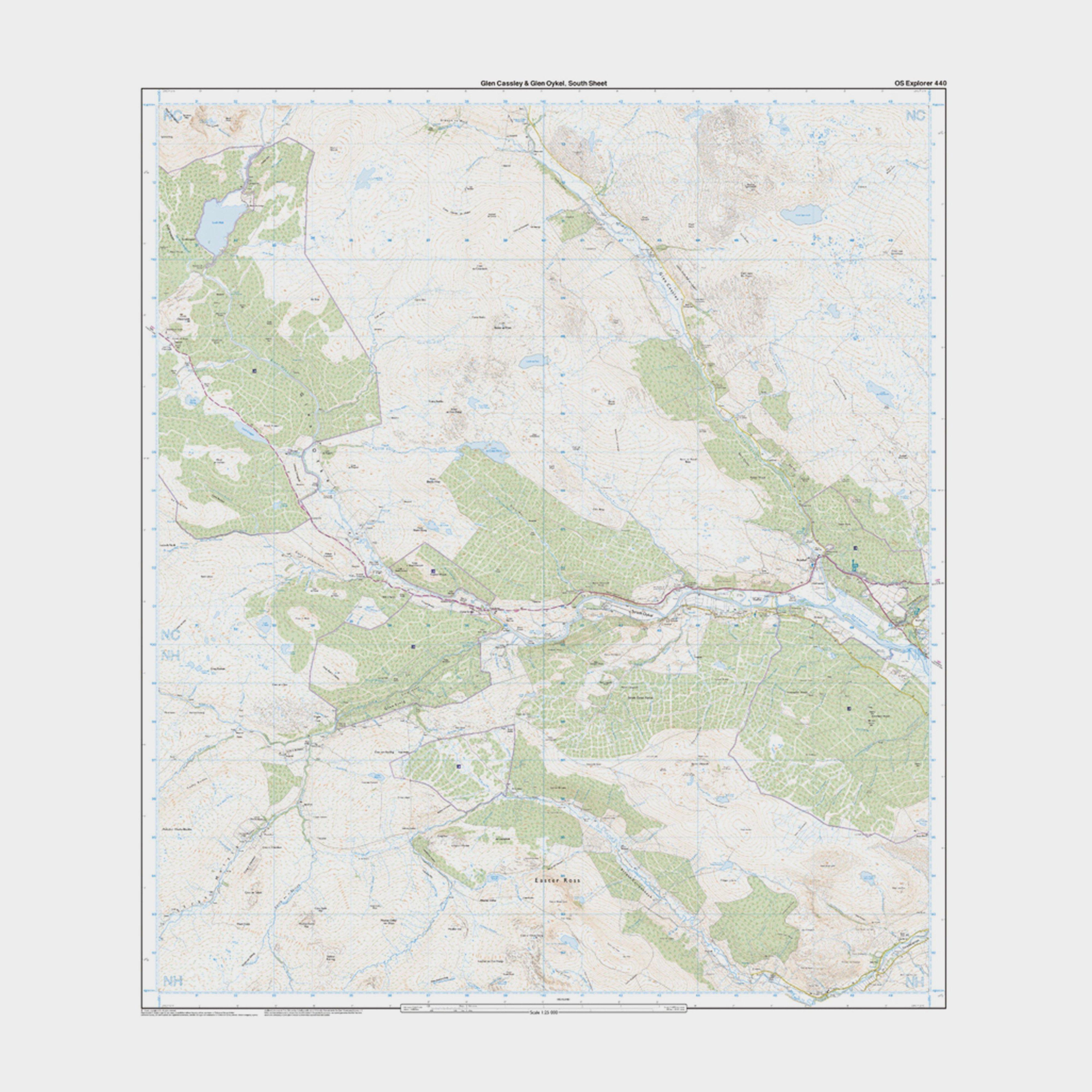 Explorer Active 440 Glen Cassley & Glen Oykel Map With Digital Version