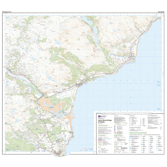 Explorer Active 441 Lairg, Bonar Bridge & Golspie Map With Digital Version