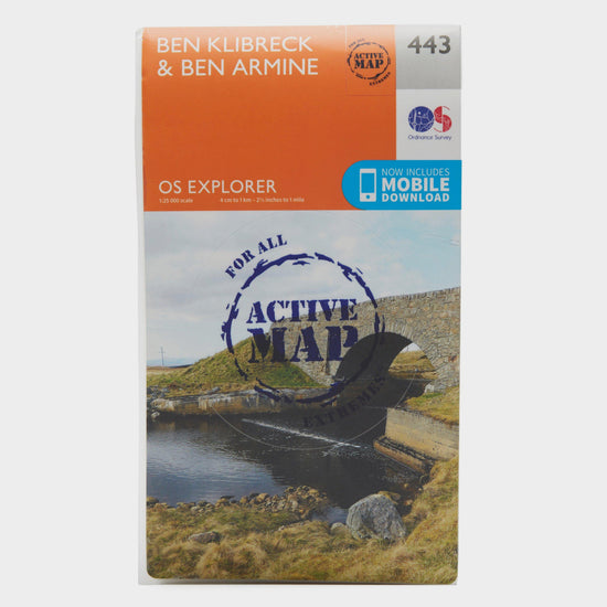Explorer Active 443 Ben Klibreck & Ben Armine Map With Digital Version
