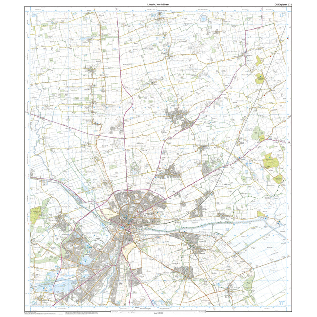 Explorer 272 Lincoln Map With Digital Version