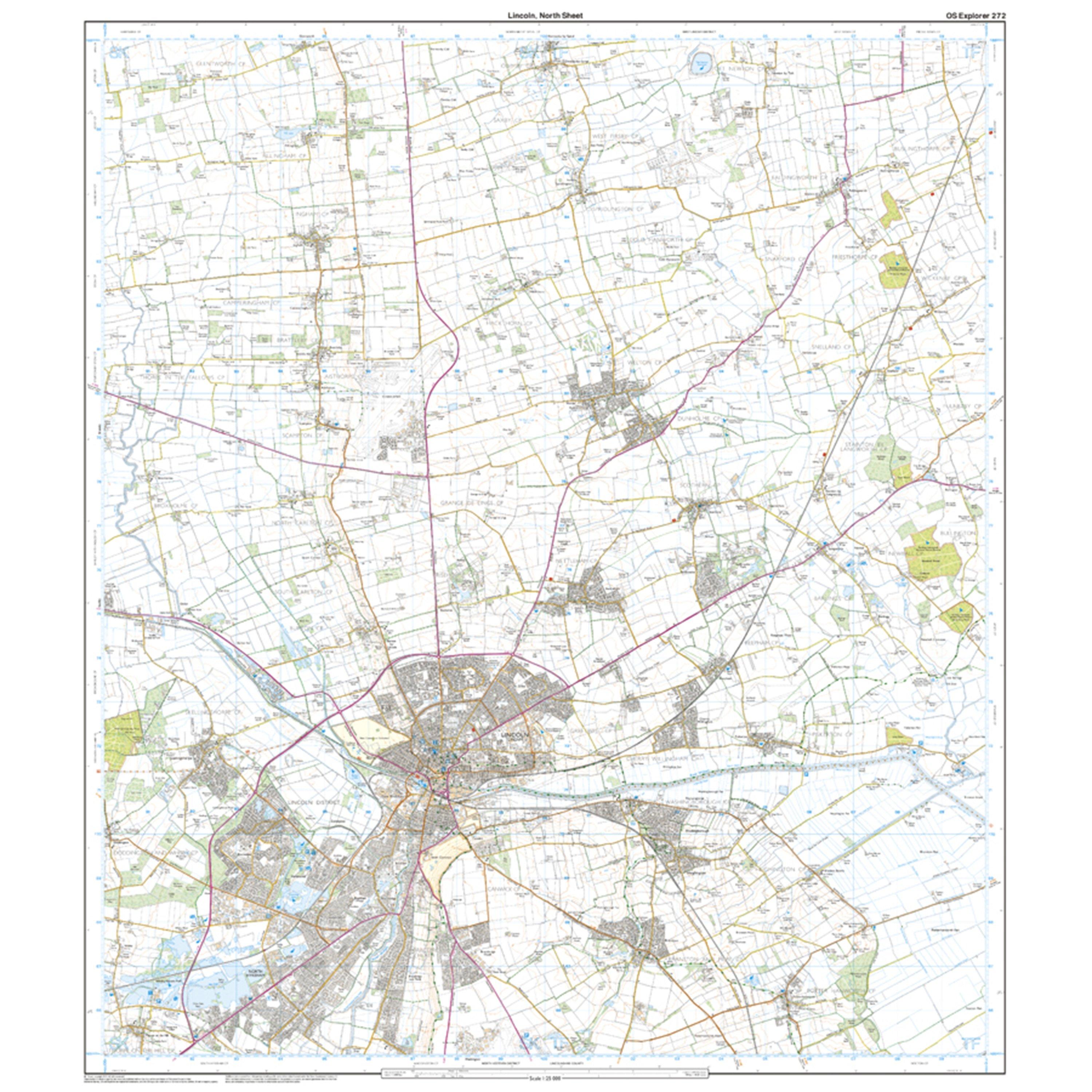 Explorer 272 Lincoln Map With Digital Version