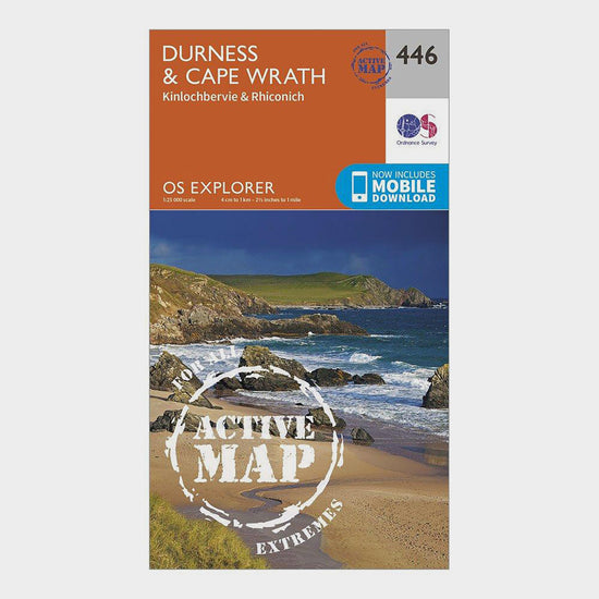 Explorer Active 446 Durness & Cape Wrath Map With Digital Version