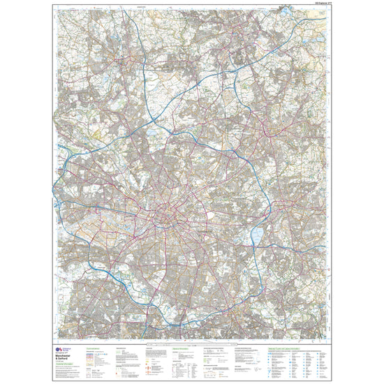 Explorer 277 Manchester & Salford Map With Digital Version