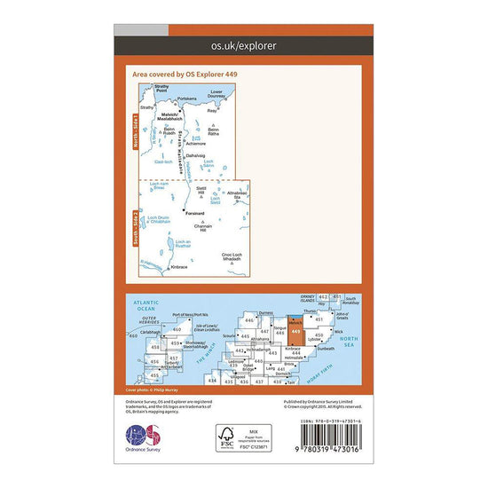 Explorer Active 449 Strath Halladale & Strathy Point Map With Digital Version