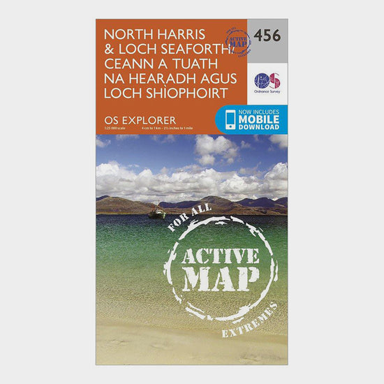 Explorer Active 456 North Harris & Loch Seaforth Map With Digital Version