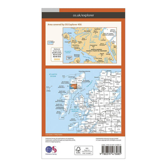 Explorer Active 456 North Harris & Loch Seaforth Map With Digital Version
