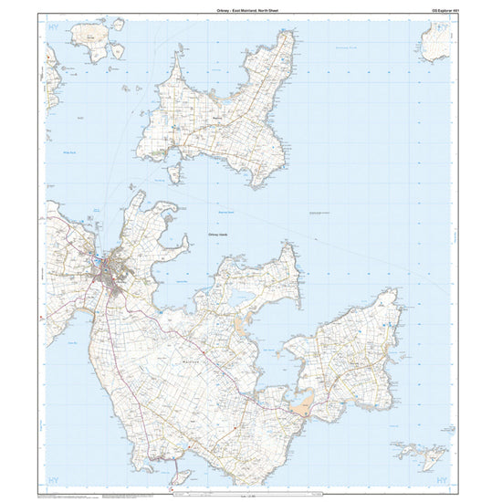 Explorer Active 461 Orkney - East Mainland Map With Digital Version