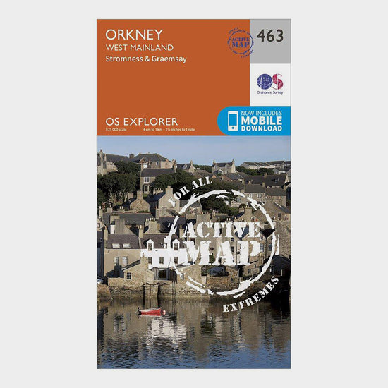 Explorer Active 463 Orkney - West Mainland Map With Digital Version