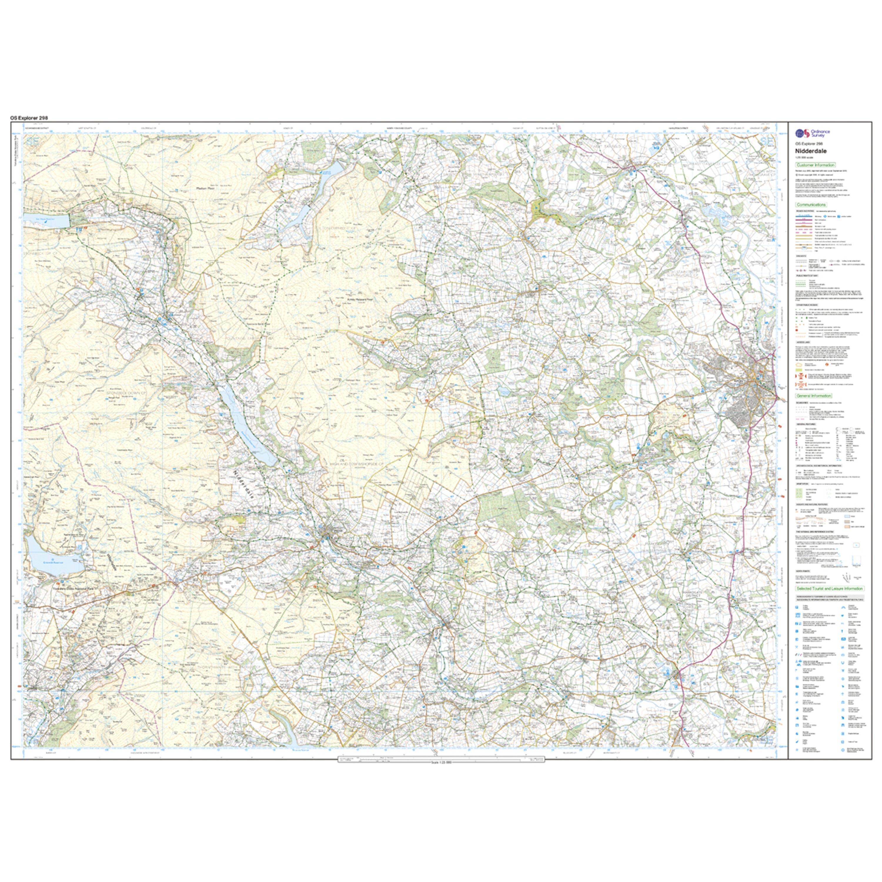 Explorer 298 Nidderdale Map With Digital Version