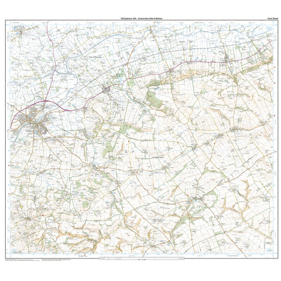 Explorer 300 Howardian Hills & Malton Map With Digital Version