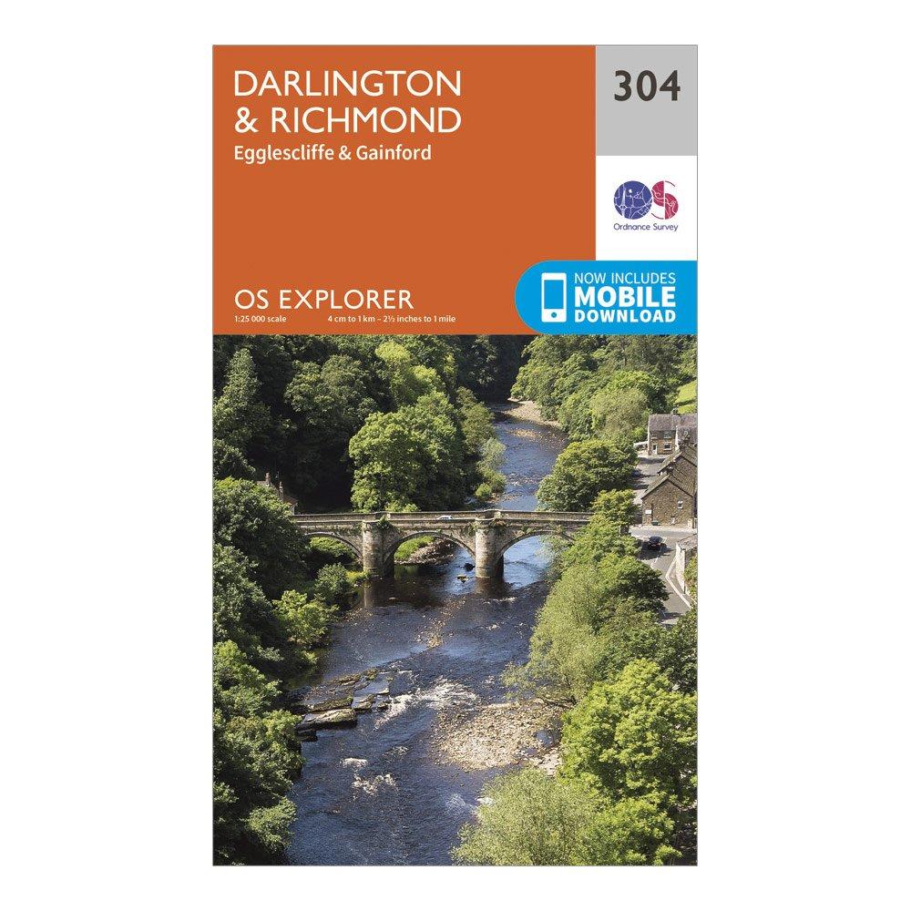 Explorer 304 Darlington & Richmond Map With Digital Version