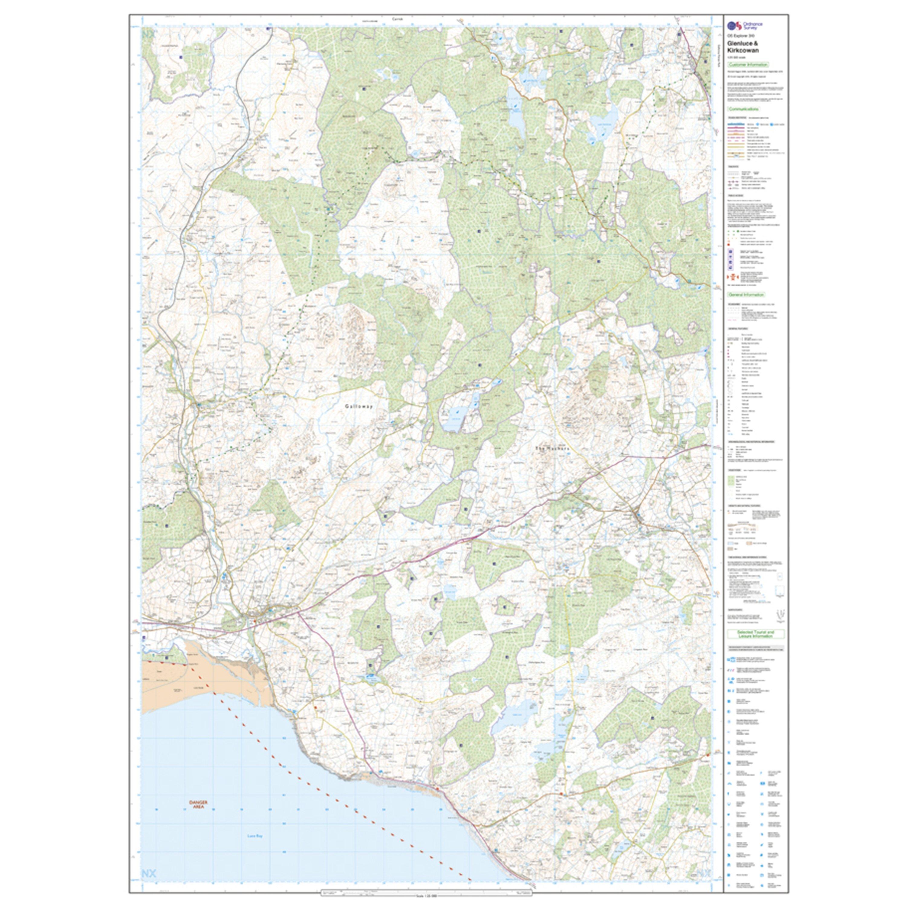 Explorer 310 Glenluce & Kirkcowan Map With Digital Version