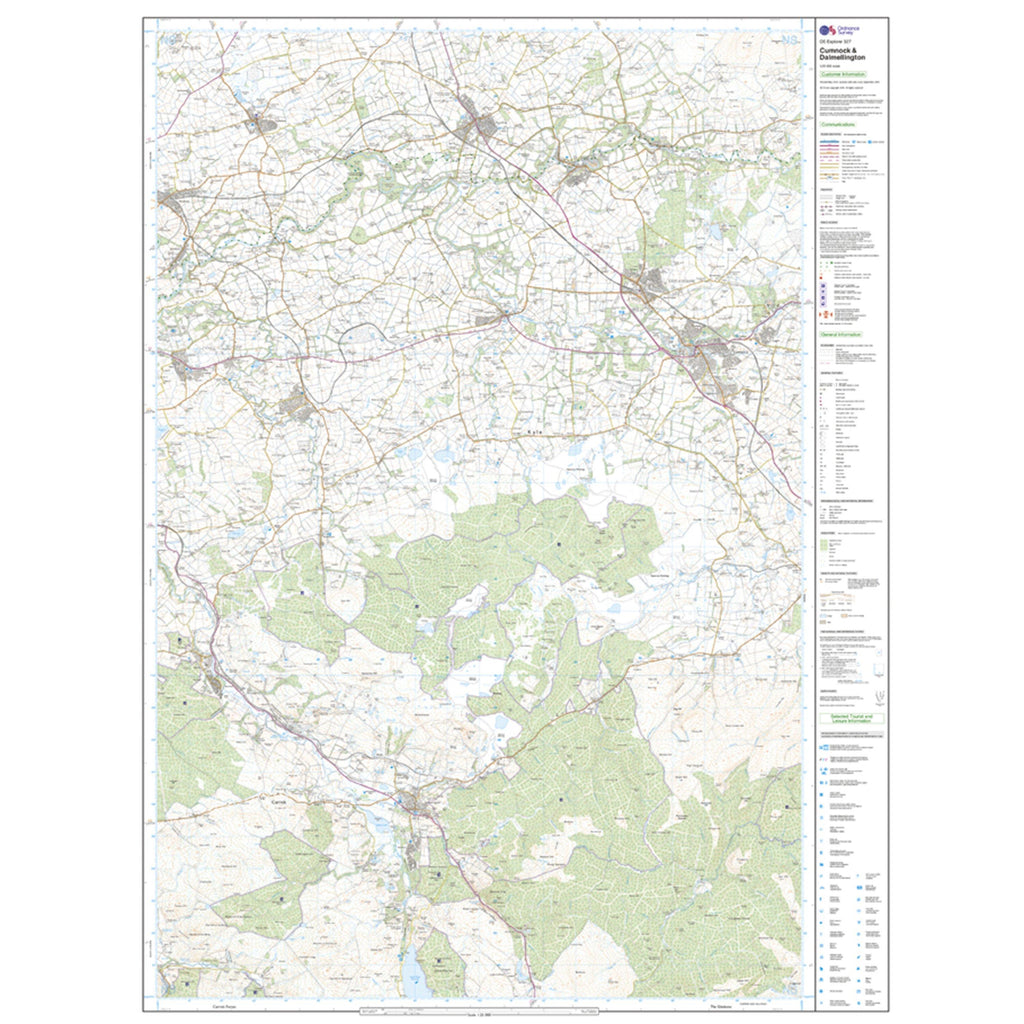 Explorer 327 Cumnock & Dalmellington Map With Digital Version