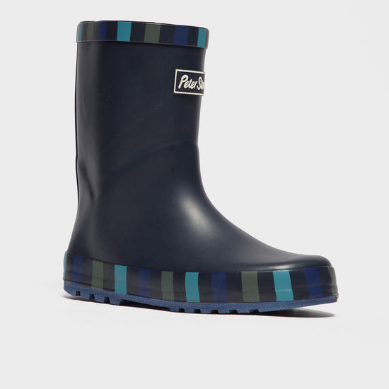 Boys' Striped Trim Wellies