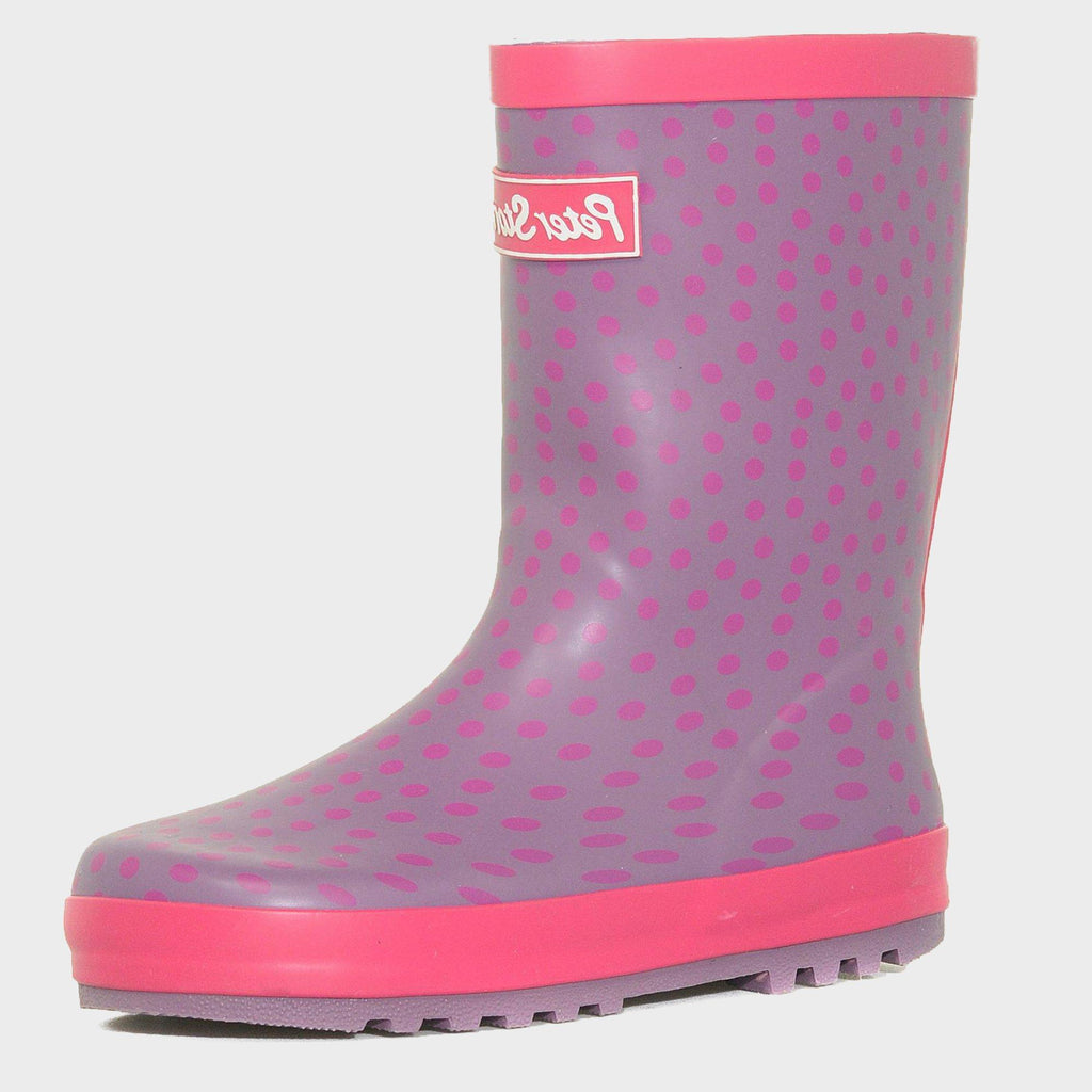 Girls' Spotted Trim Wellies