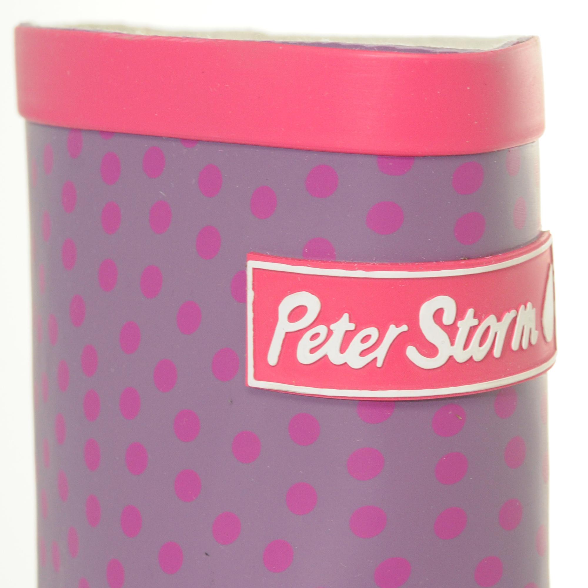 Girls' Spotted Trim Wellies