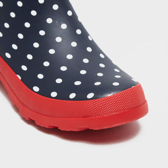 Women's Striped Trim Wellies Short