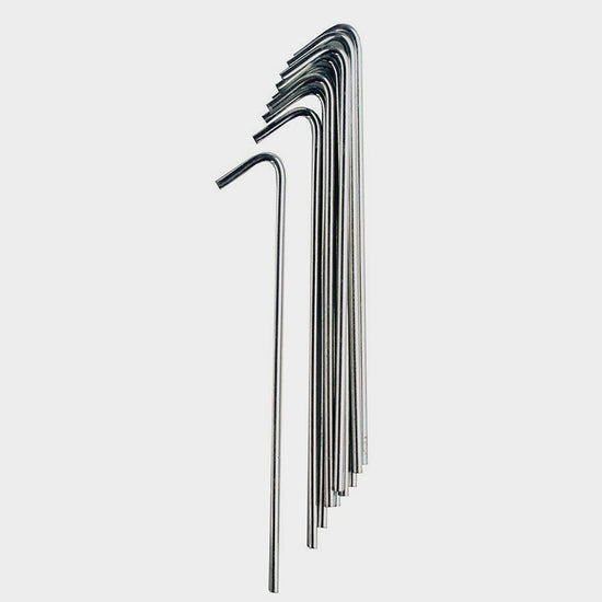 18cm Steel Pegs - 10 Pack