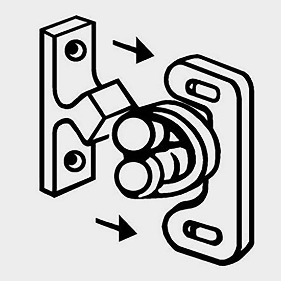 Double Roller Catch 2 Pack