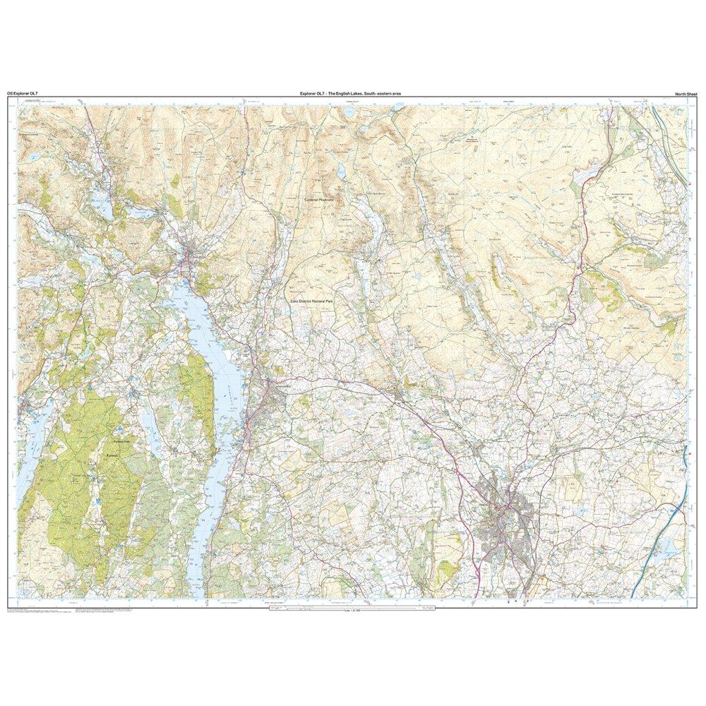 Explorer OL7 The English Lakes – South Eastern Area With Digitial Version