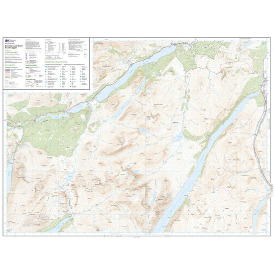 Explorer OL50 Ben Alder, Loch Ericht & Loch Laggan Map With Digital Version