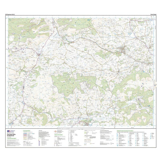 Explorer OL62 Coreen Hills & Glenlivet Map With Digital Version