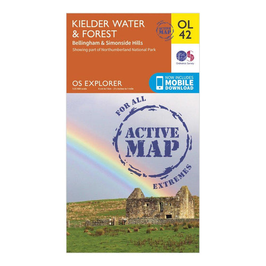 Explorer Active OL42 Kielder Water & Forest Map With Digital Version