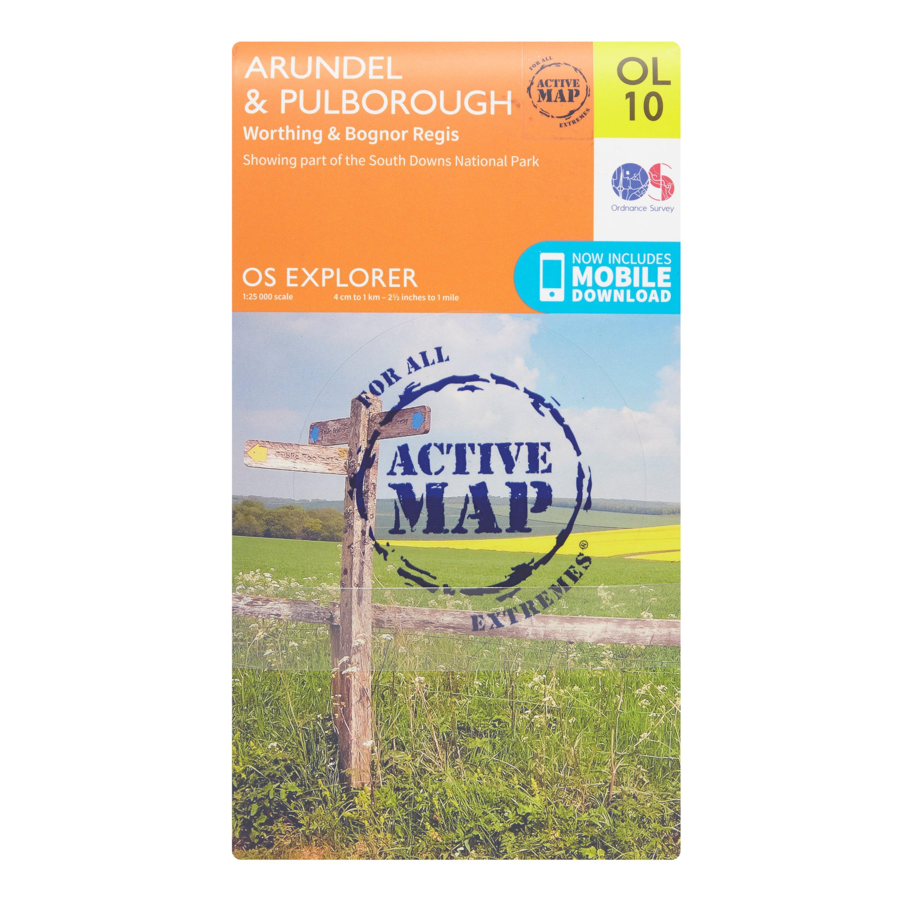 Explorer Active OL10 Arundel & Pulborough Map With Digital Version