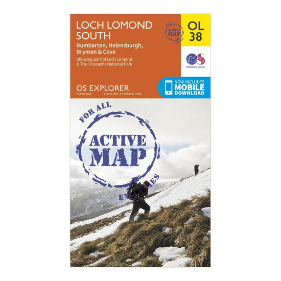 Explorer Active Map OL38 Loch Lomond South Map With Digital Version