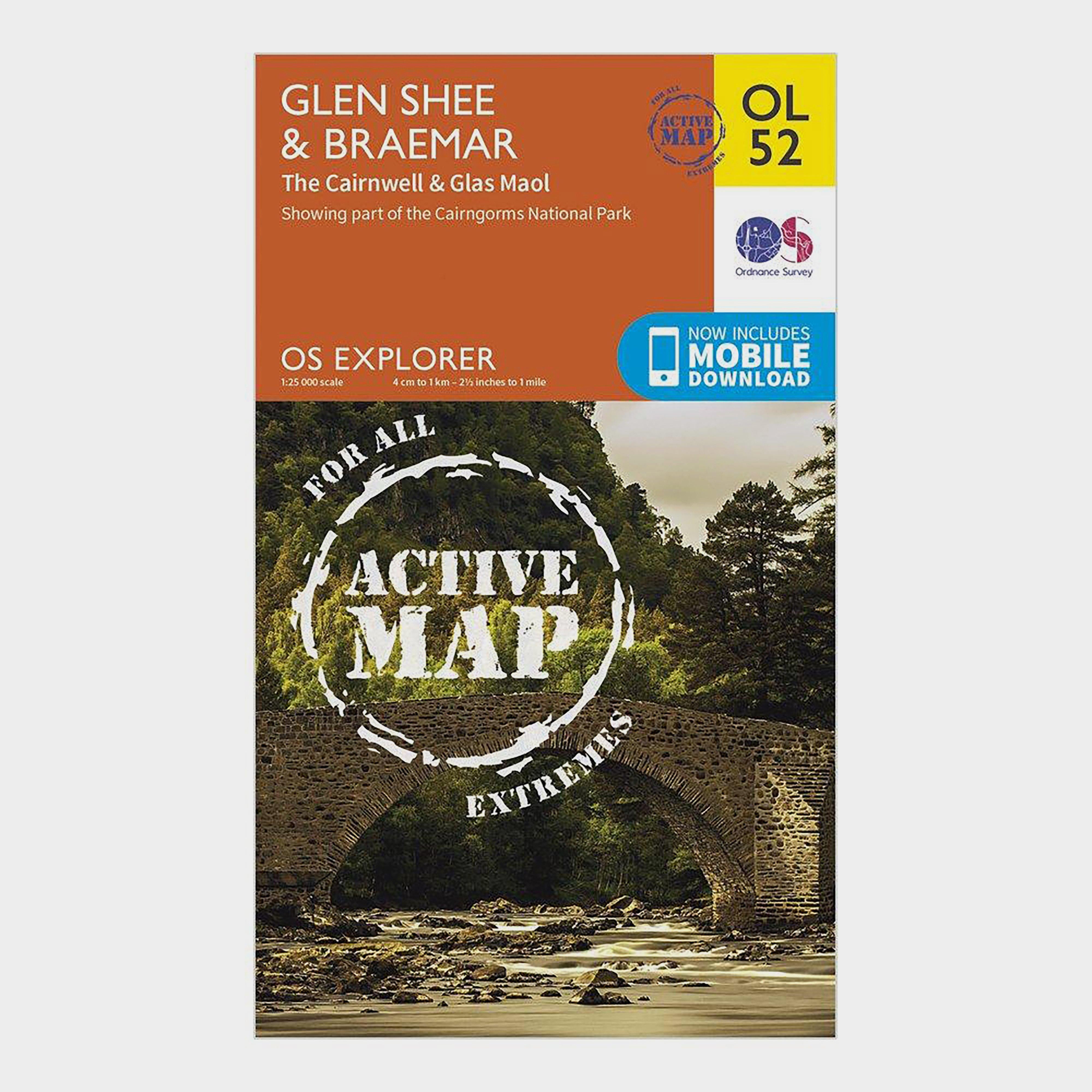 Explorer Active OL52 Glen Shee & Braemar Map With Digital Version