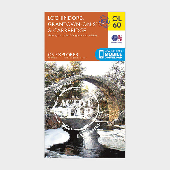 Explorer Active OL60 Lochindorb, Grantown-on-Spey & Carrbridge Map With Digital Version