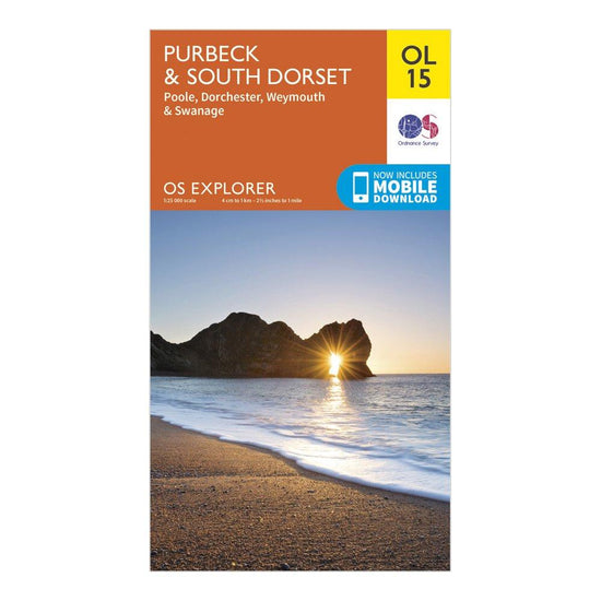 Explorer OL15 Purbeck & South Dorset Map With Digital Version