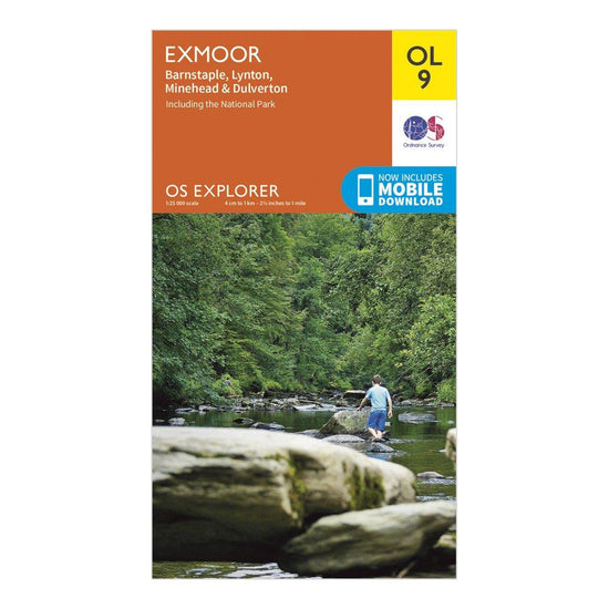 Explorer OL9 Exmoor Map With Digital Version