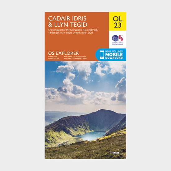 Explorer OL23 Cadair Idris & Llyn Tegid Map With Digital Version