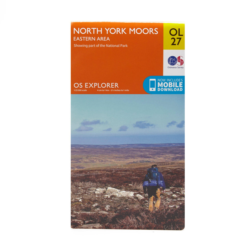 Explorer OL27 North York Moors - Eastern Area Map With Digital Version