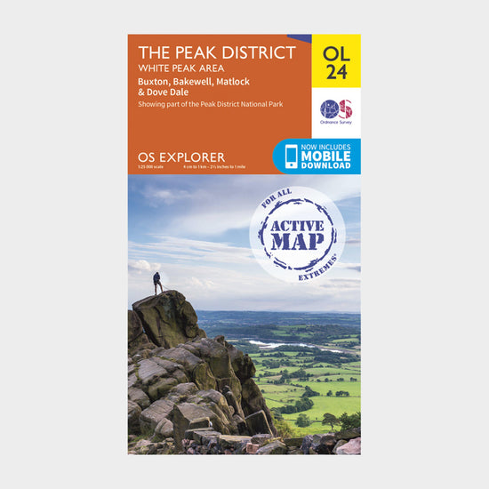 Active Explorer OL 24 The Peak District (White Peak Area) Map
