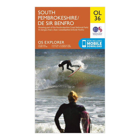 Explorer OL36 South Pembrokeshire Map With Digital Version