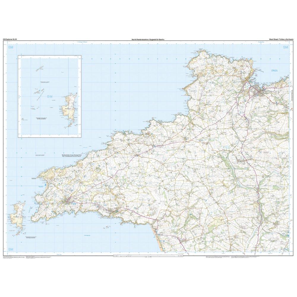 Explorer OL35 North Pembrokeshire Map With Digital Version