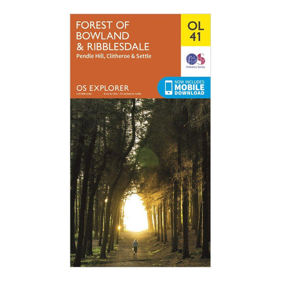 Explorer OL41 Forest of Bowland & Ribblesdale Map With Digital Version