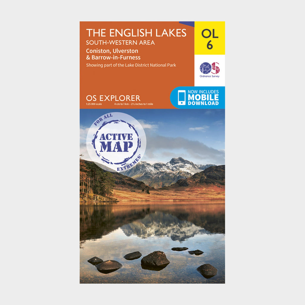 Explorer Active OL6 The English Lakes - South Western Area Map With Digital Version