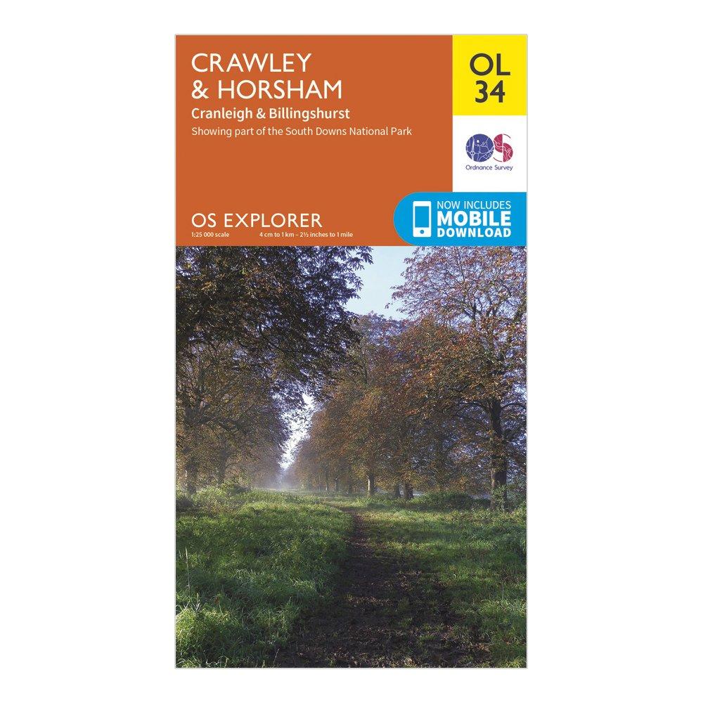 Explorer OL34 Crawley & Horsham Map With Digital Version