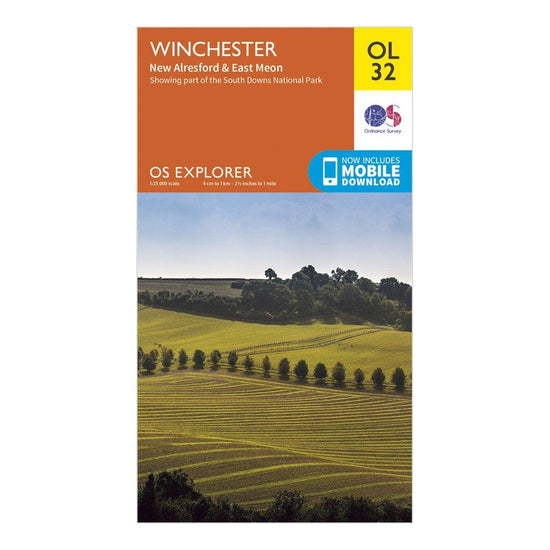 Explorer OL32 Winchester, New Alresford & East Meon Map With Digital Version