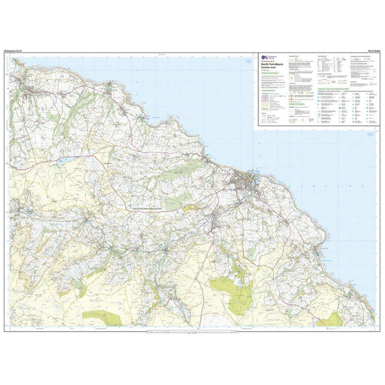 Explorer Active OL 27 North York Moors - Eastern Area Map With Digital Version