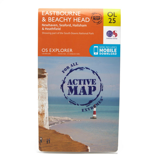 Explorer Active OL25 Eastbourne & Beachy Head Map With Digital Version