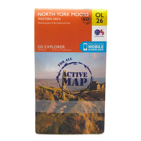 Explorer Active OL26 North York Moors - Western Area Map With Digital Version