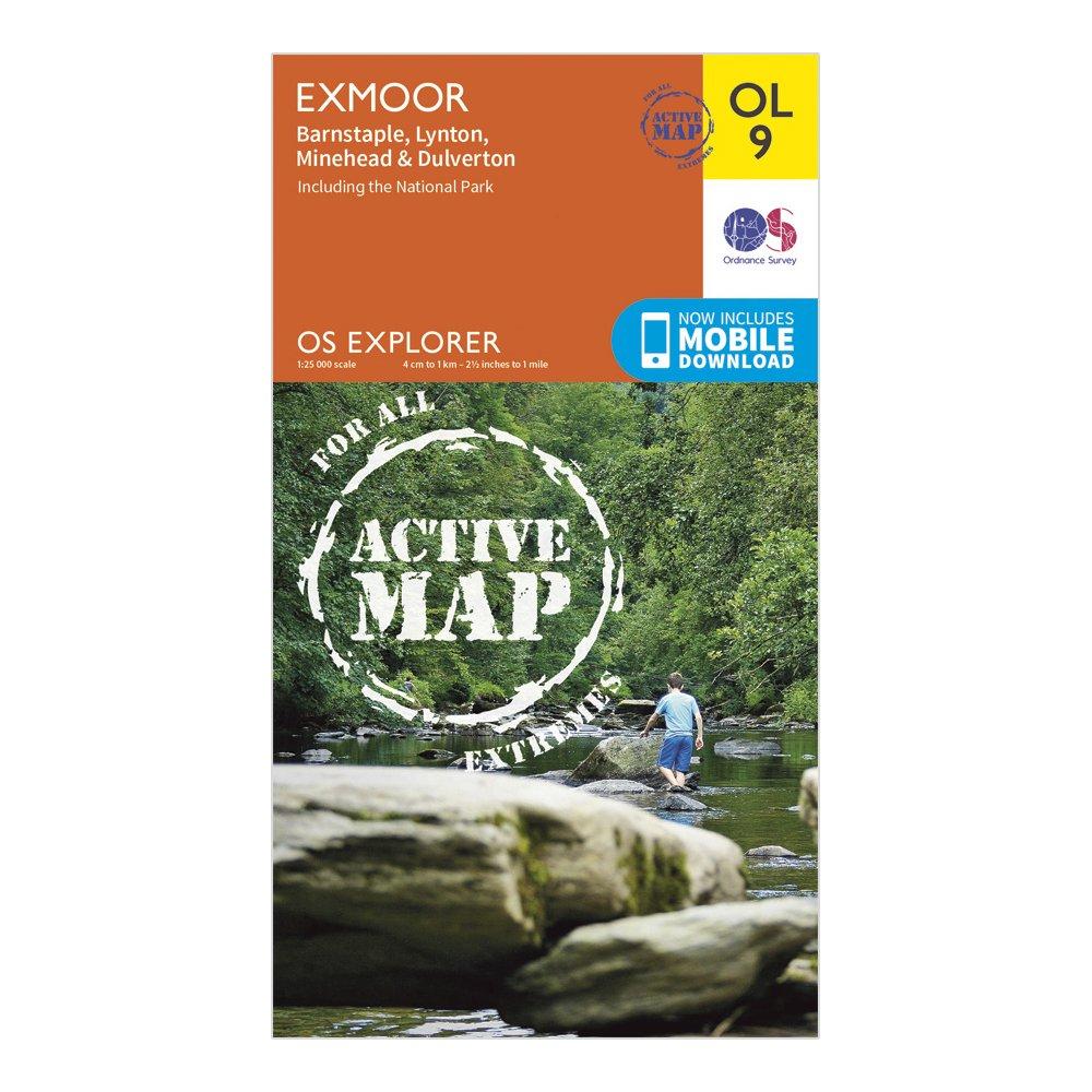 Explorer Active OL9 Exmoor Map With Digital Version