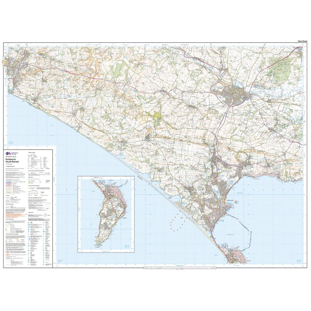 Explorer Active OL15 Purbeck & South Dorset Map With Digital Version